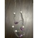 Silver and Purple Necklace