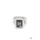 Glamorously Glitzy Black Ring