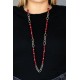 Tea Party Tango Red Necklace