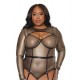 Holiday Metallic Fishnet Shrug Black/gold Os/xl