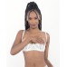 Lace Bra W/underwire Boning Cups White 32