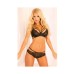 Strapped In Bra & Cheeky Panty Black M/L