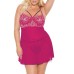 Babydoll Thong Pnk/rse Gld 3x/4x